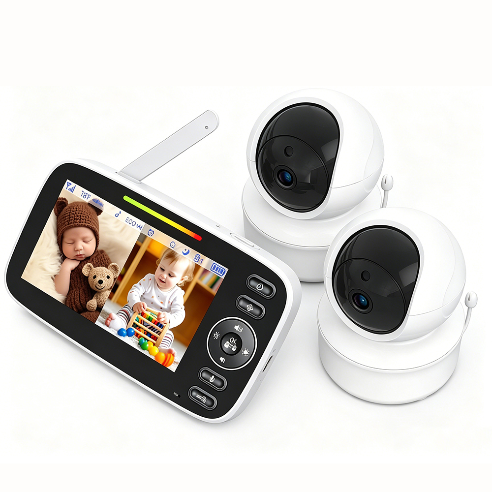 Audio Music Google - Monitor Bayi Layar Terpisah 4,3 Inci