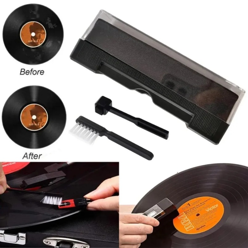 Audio Music Remove - Kit Sikat Pembersih Piringan Hitam Antistatik