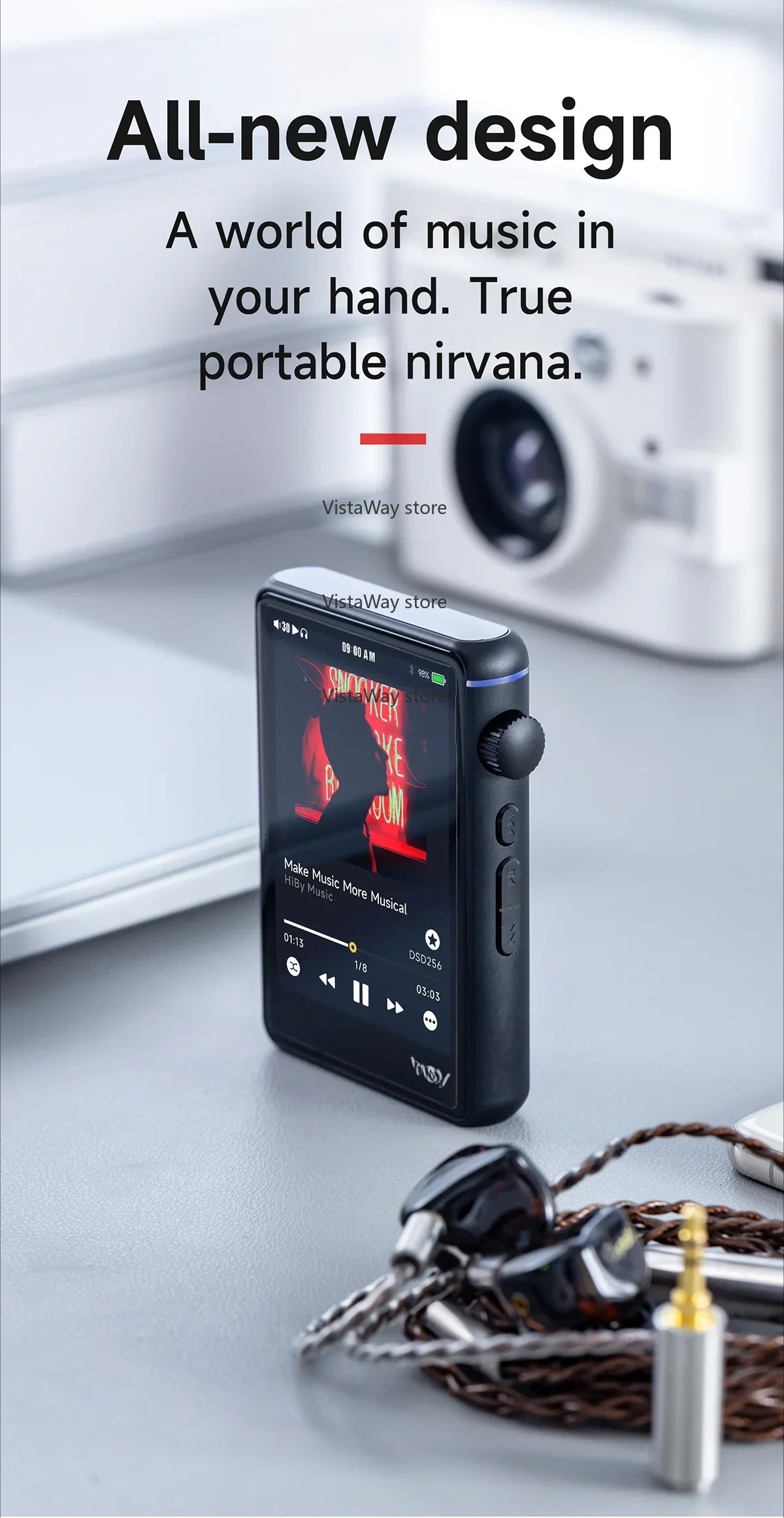Audio Music Web - Pemutar Musik WiFi Bluetooth MP3 Audio