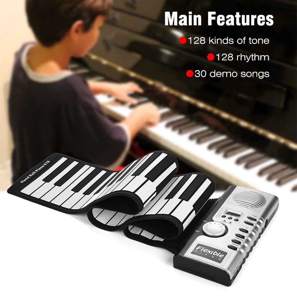 Keyboard karet silikon, Piano  - Keyboard Piano 61 Key ulasan dan harga
