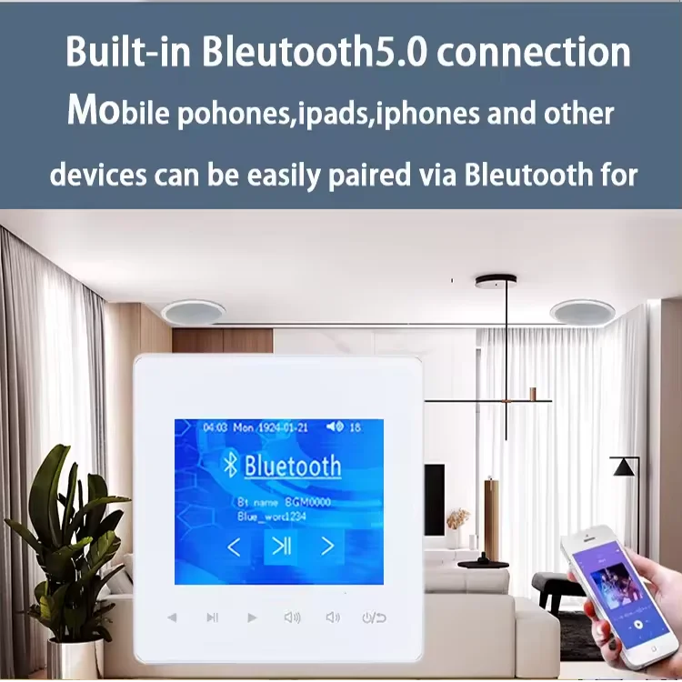 Amplifier Dinding Bluetooth ru - Audio Music System For Home ulasan dan harga