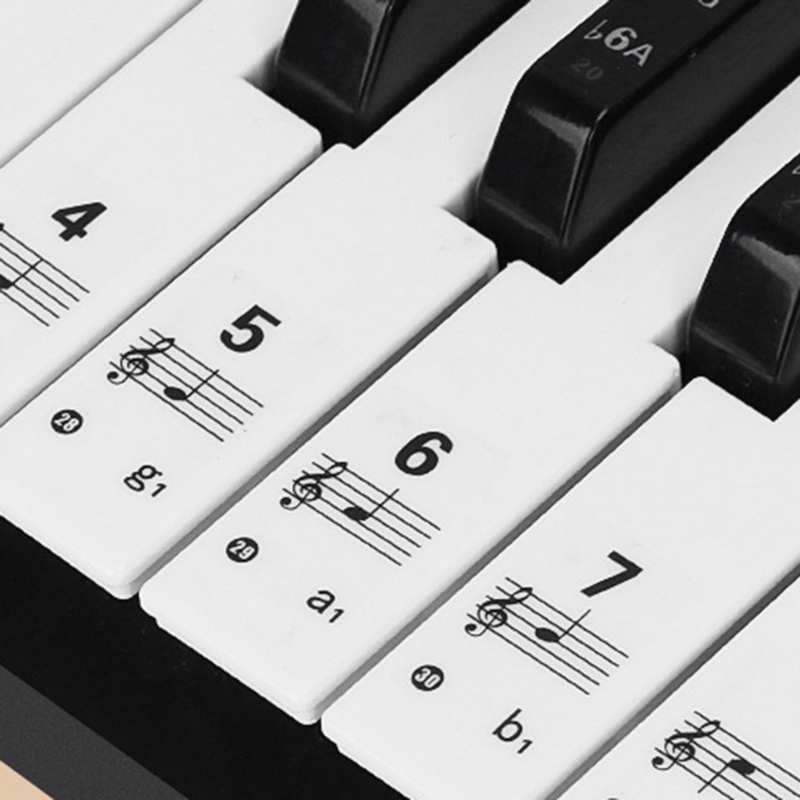 Stiker Keyboard Piano Transpar - Keyboard Piano 61 Key ulasan dan harga