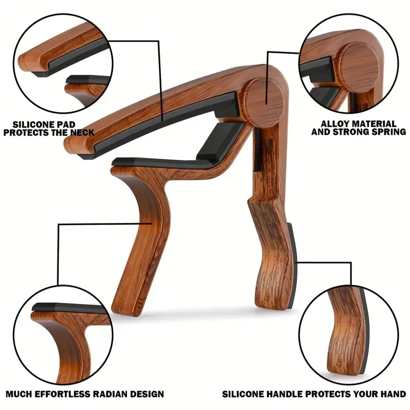Capo gitar Aloi seng kualitas  - Guitar Capo Clip ulasan dan harga