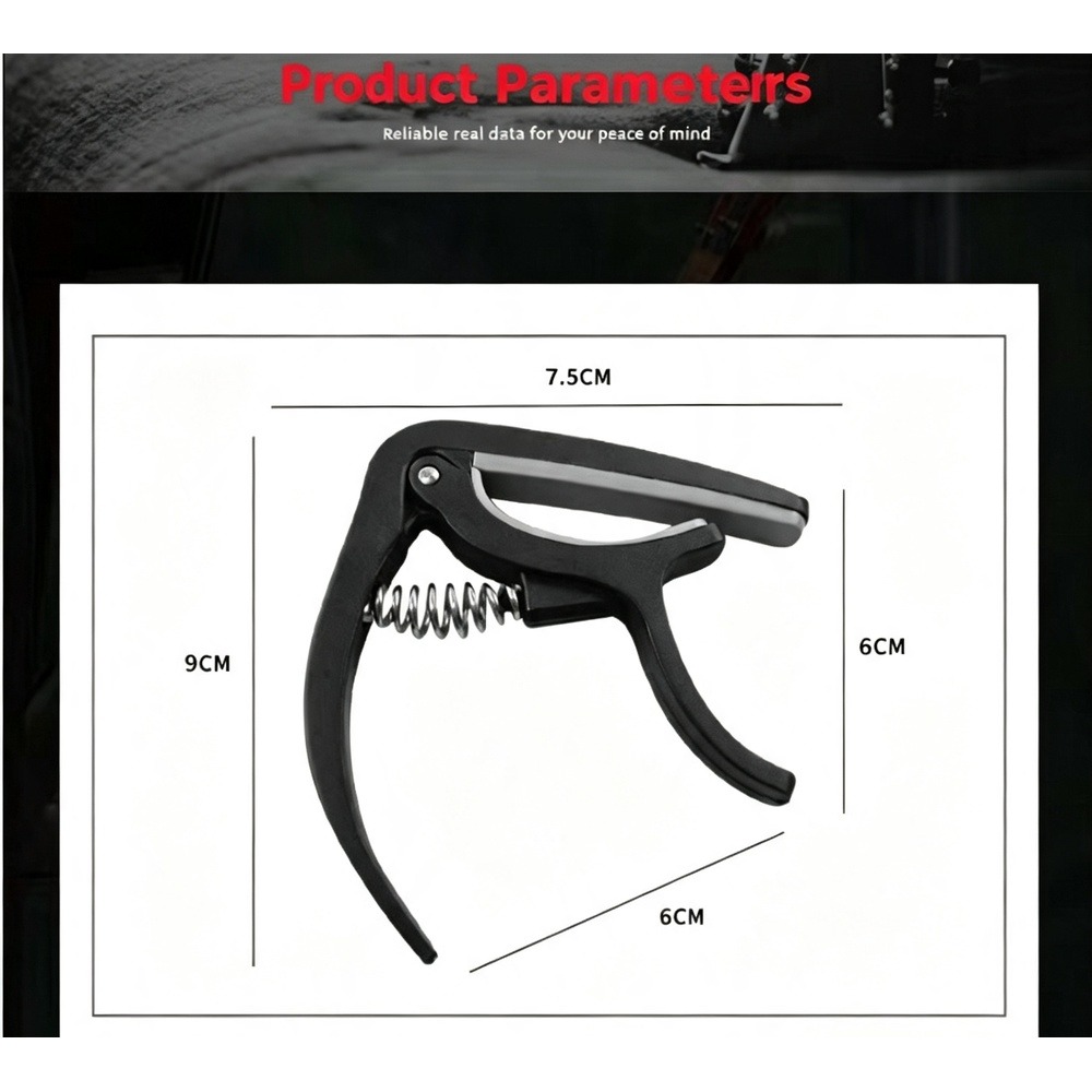 Capo Gitar 2 in 1 dengan Penar - Guitar Capo Clip ulasan dan harga
