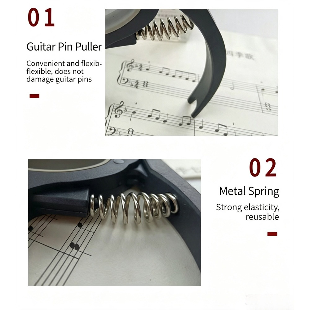 Capo Gitar 2 in 1 dengan Penar - Guitar Capo Clip ulasan dan harga