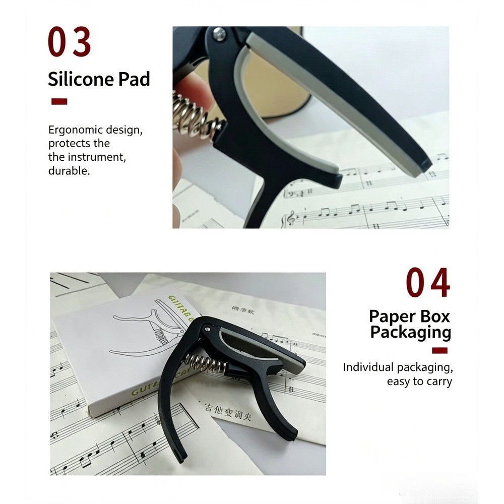 Capo Gitar 2 in 1 dengan Penar - Guitar Capo Clip ulasan dan harga