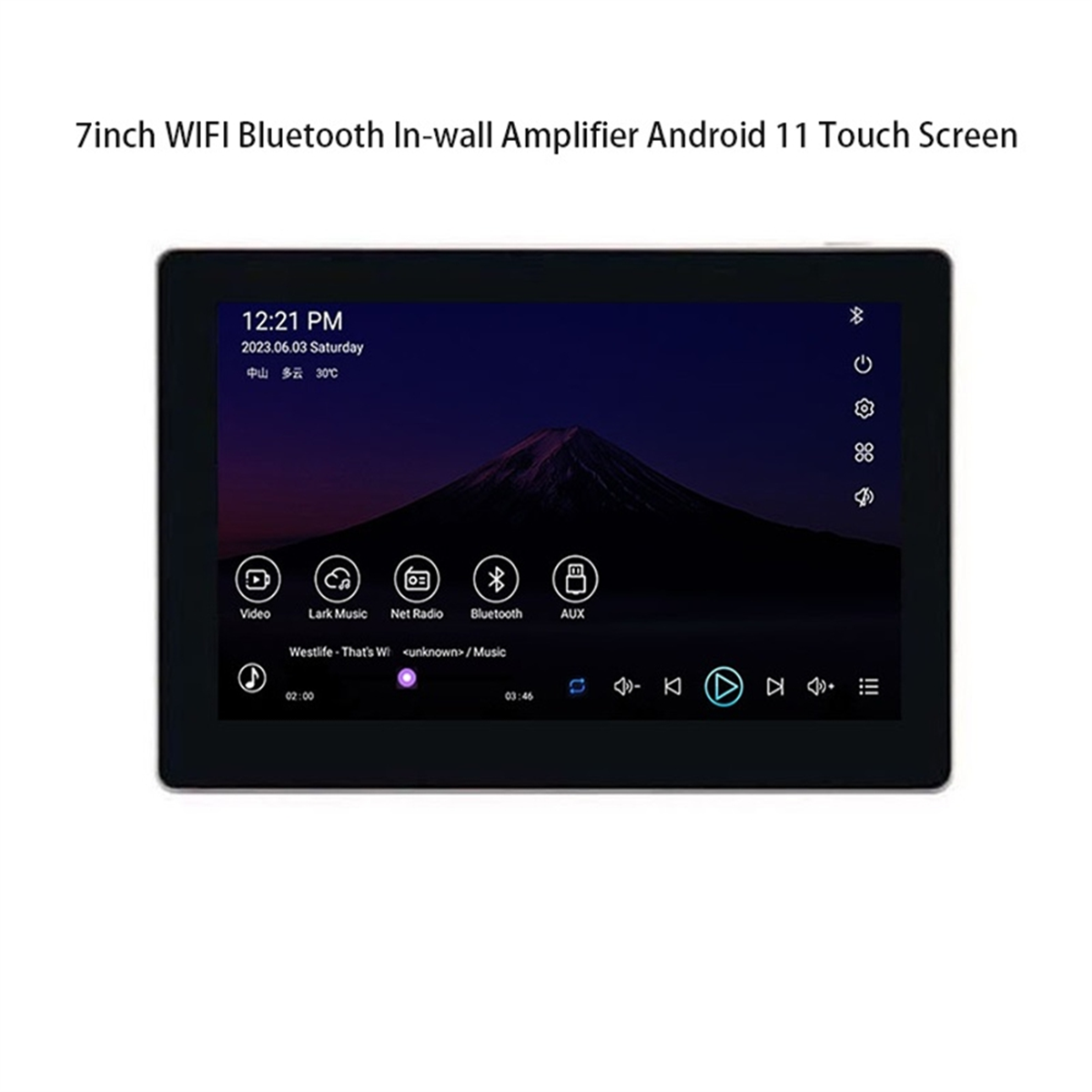 PANAS! 7 Inci Android 11 Panel - Audio Music Google ulasan dan harga