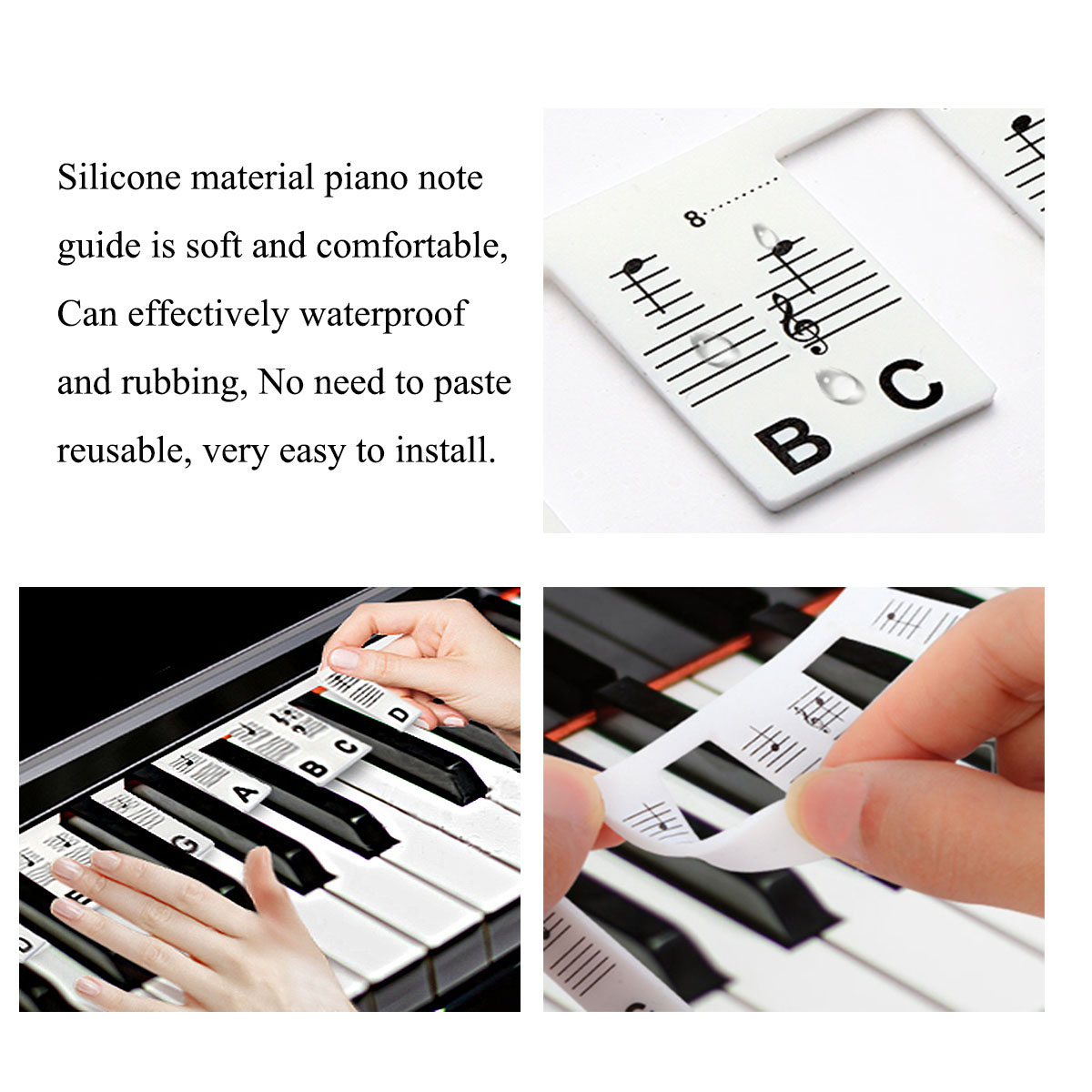 Stiker Keyboard Piano Miwayer  - Keyboard Piano 61 Key ulasan dan harga