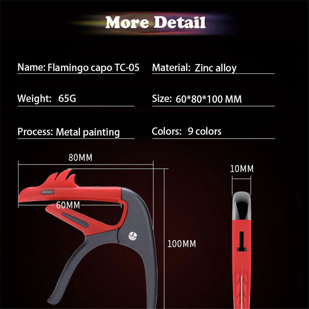 IRIN Guitar Capo Metal Flaming - Guitar Capo Clip ulasan dan harga