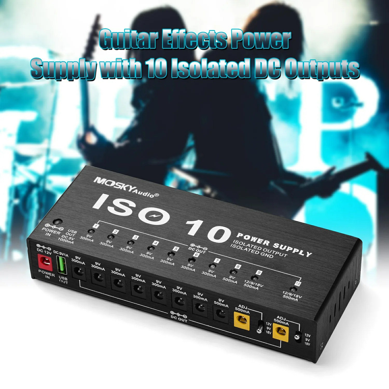 MOSKY ISO-10, Pedal efek gitar - Looper Pedal Guitar ulasan dan harga