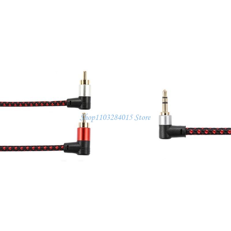 R6FF 90 ° Kabel RCA 3.5Mm Ke 2 - Audio And Music Splitter ulasan dan harga
