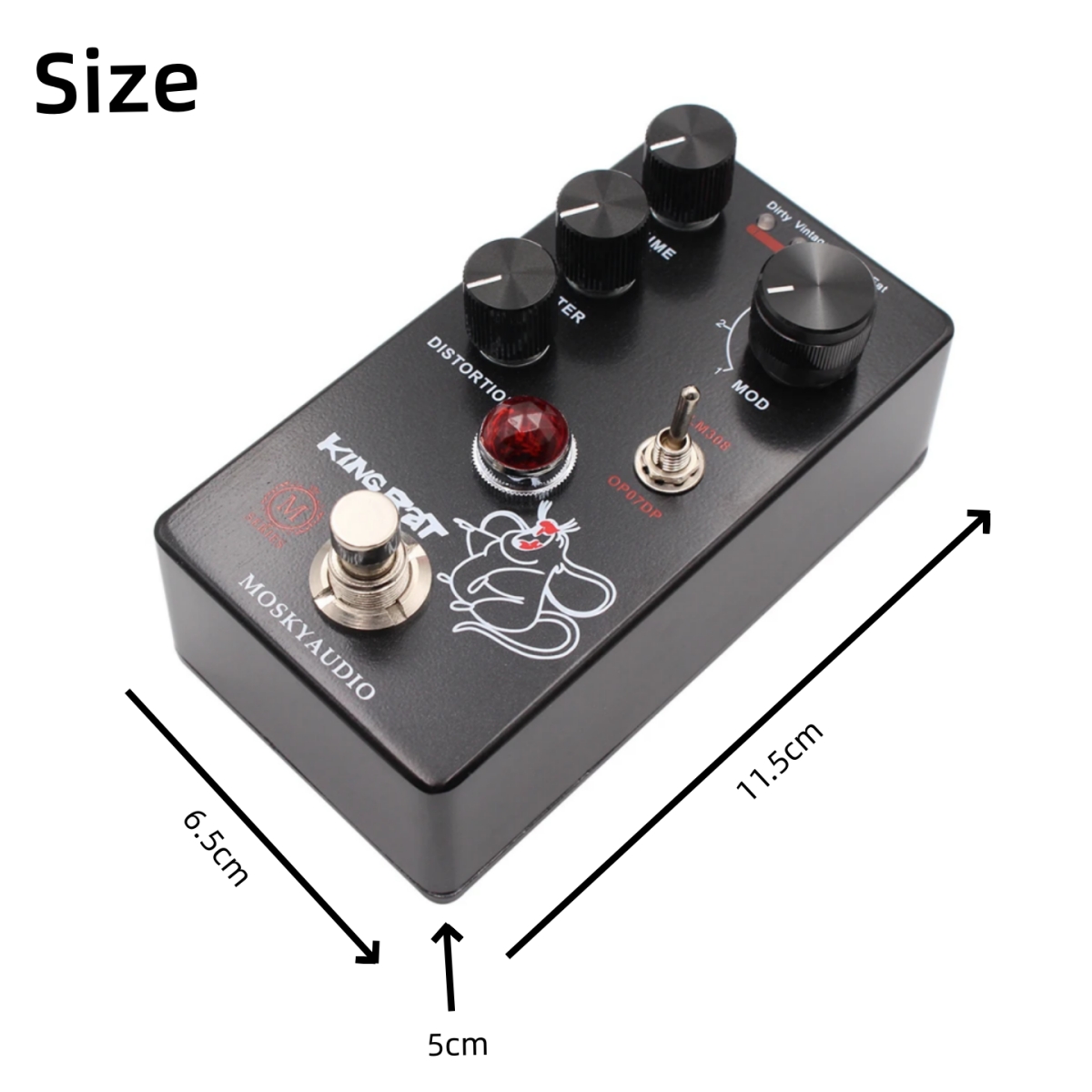 Mosky KING RAT Pedal Efek Dist - Looper Pedal Guitar ulasan dan harga