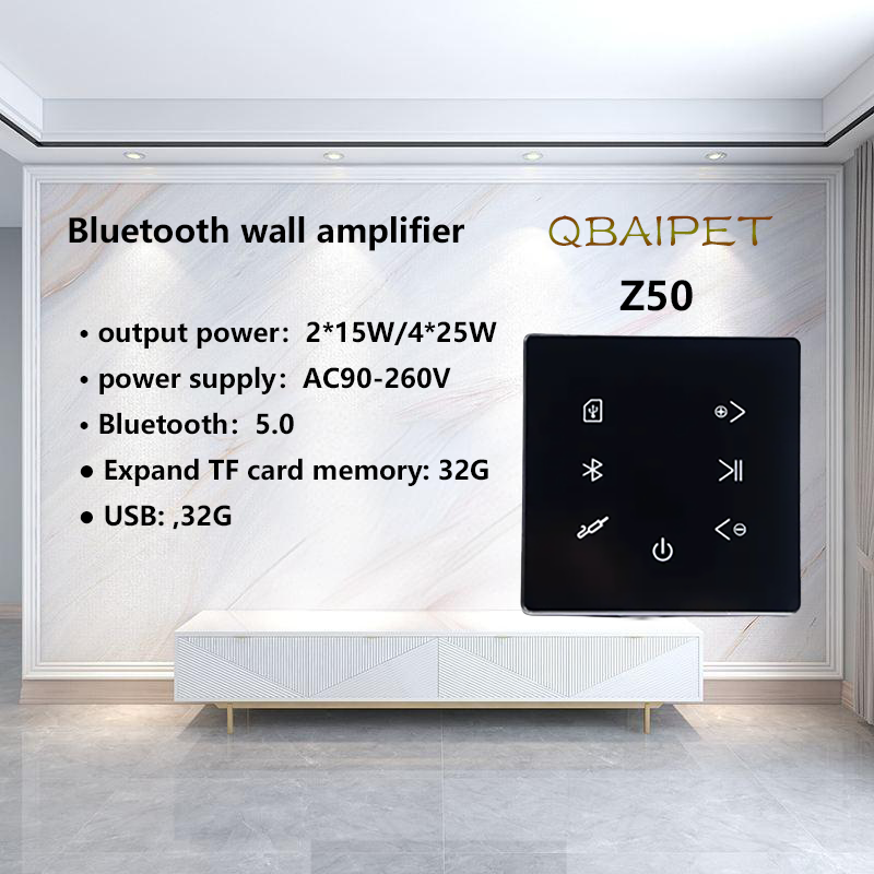 Amplifier Dinding Bluetooth, p - Audio Music System For Home ulasan dan harga