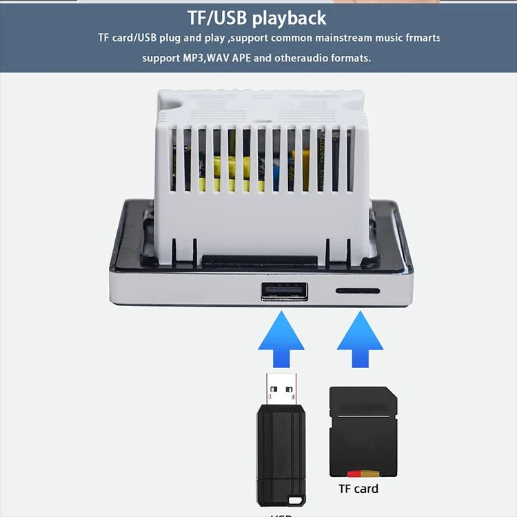 Amplifier Dinding Bluetooth, p - Audio Music System For Home ulasan dan harga