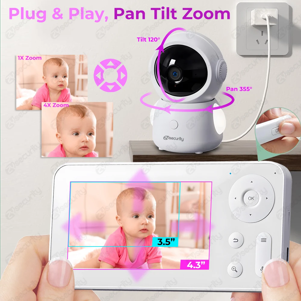 Monitor Bayi WiFi dengan Dua K - Audio Music Google ulasan dan harga