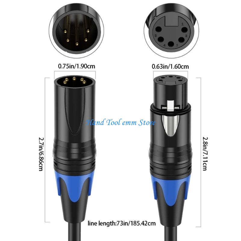 H37F 5Pin Kabel XLR Profesiona - Audio And Music Splitter ulasan dan harga