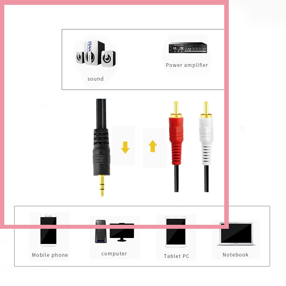 Kabel Splitter Audio 3.5mm Ste - Audio And Music Splitter ulasan dan harga