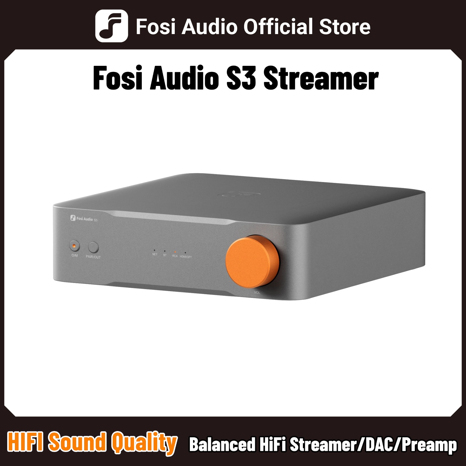 Fosi Audio S3 HiFi Music Strea - Audio Music Google ulasan dan harga