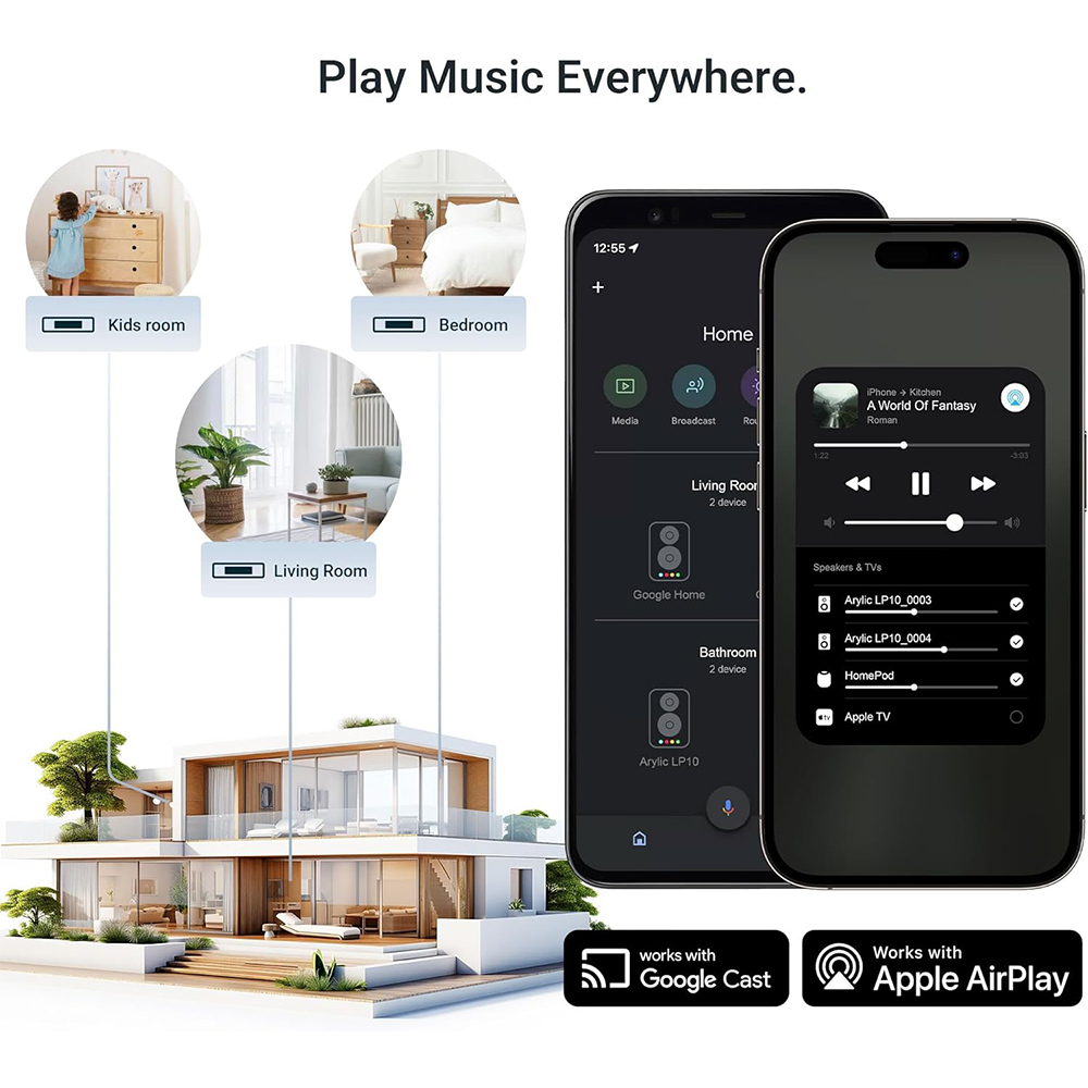 Arylic LP10 Wireless Music Str - Audio Music Google ulasan dan harga